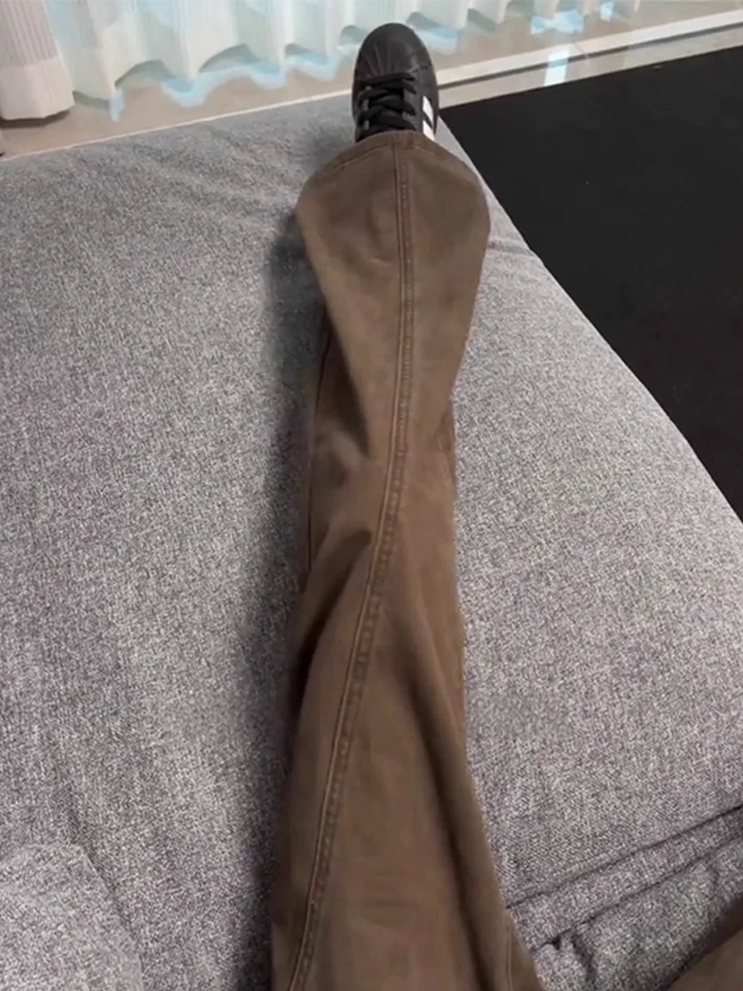 

Мужские брюки Cleanfit коричневого цвета с небольшим клешем у щиколотки, прямого кроя, зауженные, модные повседневные брюки для осени