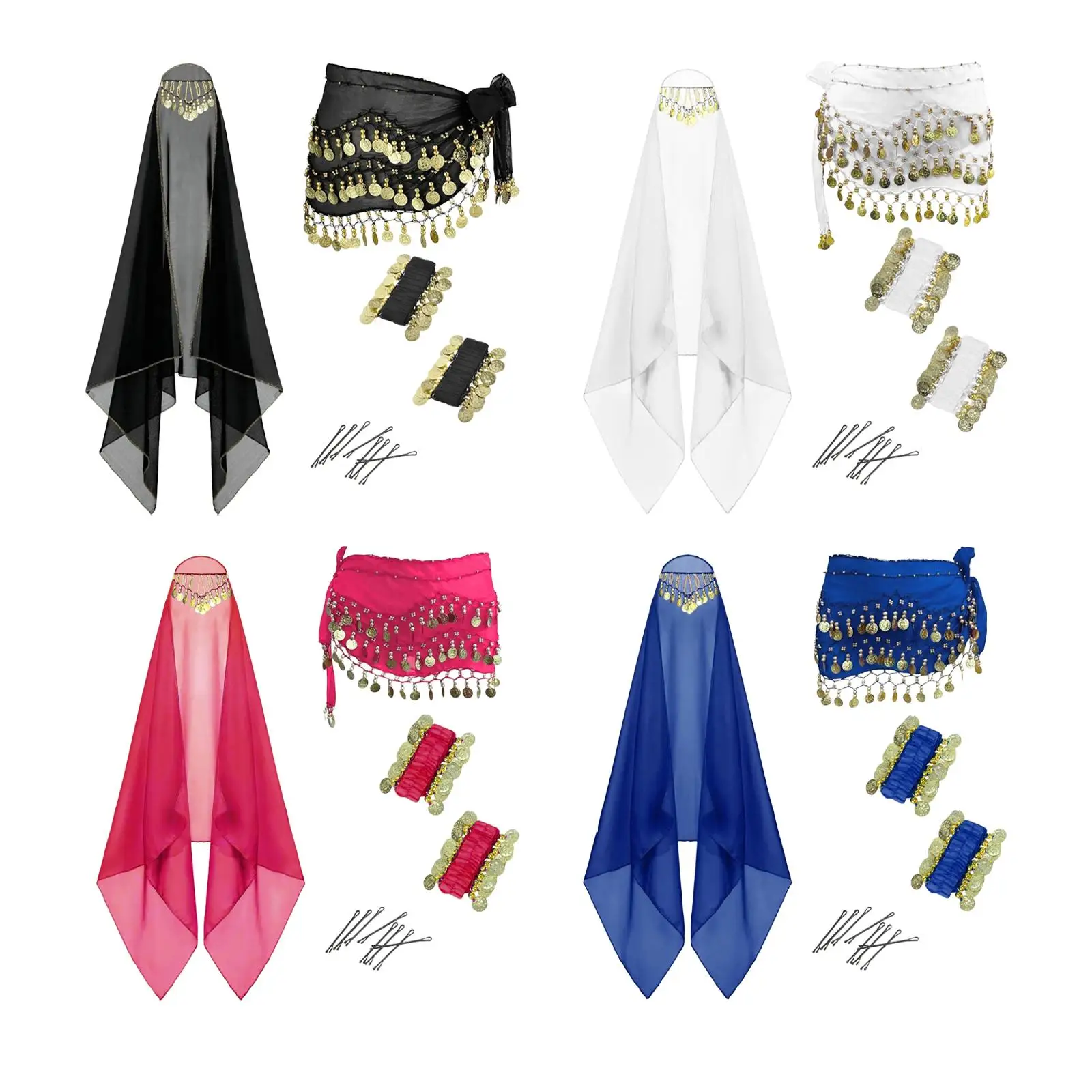 Vestito di danza del ventre Vestito di carnevale Costume di danza indiana orientale