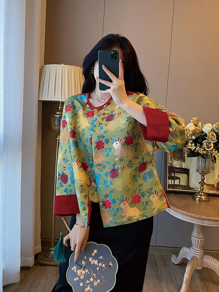 Asian Chinese Luna New Year Autumn Women Traditional Jackets