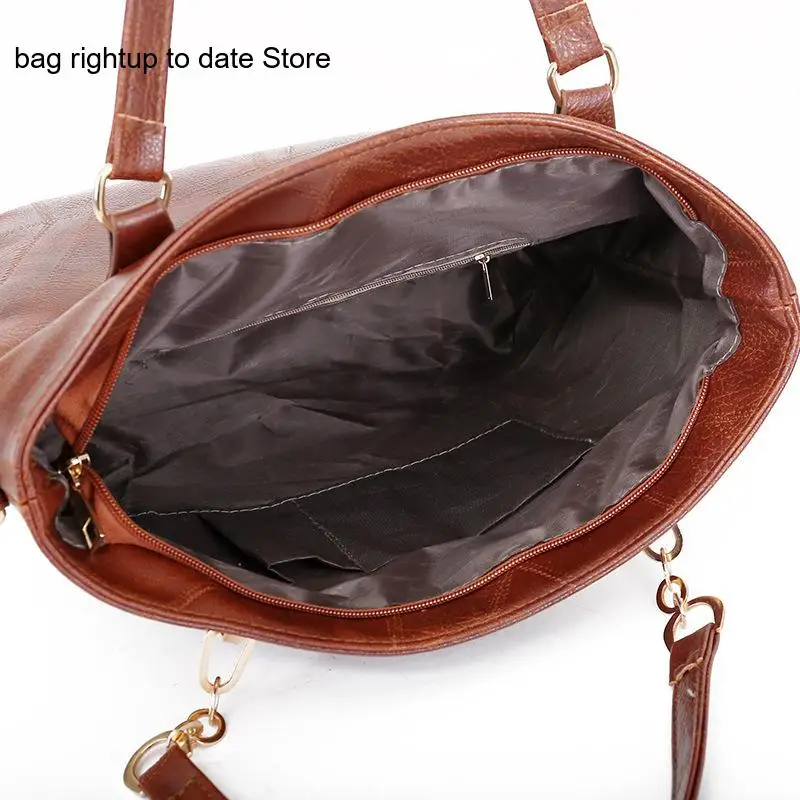European American Retro Versatile Multi Piece Set Large Capacity Single Shoulder Crossbody Handbag Tote Bag Hand-Held Wallet