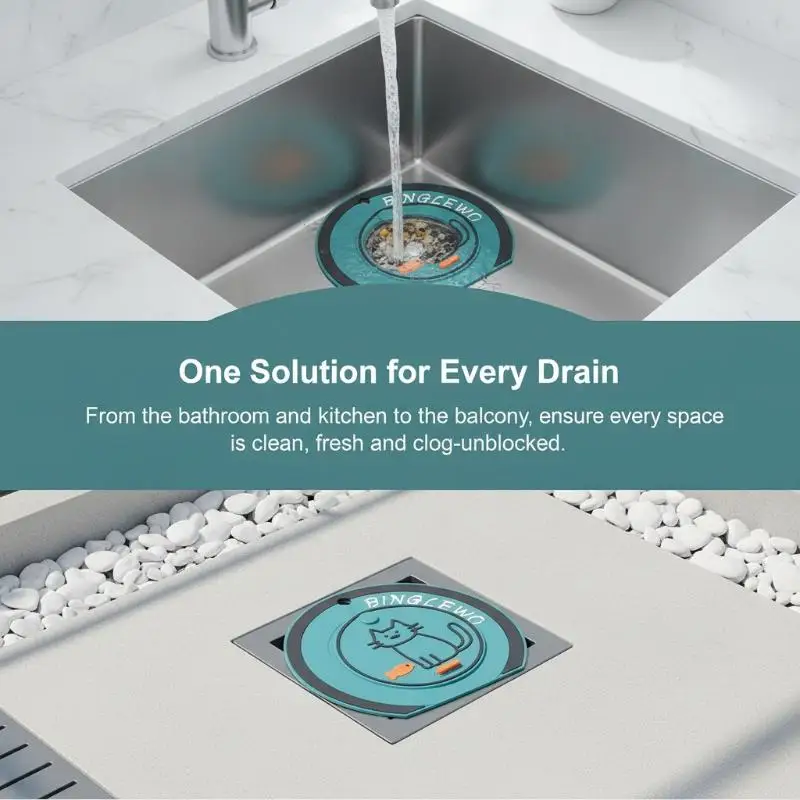 New Insect-Proof Reusable Floor Drain Cover Odor-Blocking Drain Cover Drain Stopper Sink Seal Bathroom Accessories