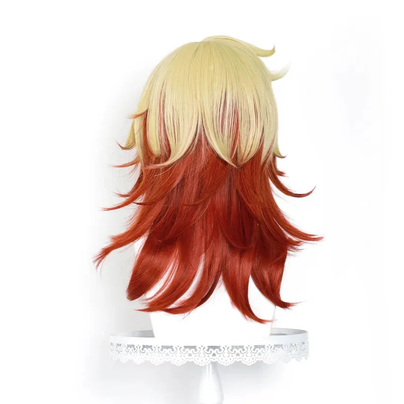 Gioco Honkai Star Rail Mydei Parrucca Cosplay Capelli gialli Treccia rossa Festa di Halloween per donne Uomini Ragazze Giochi di ruolo Puntelli Carnevale