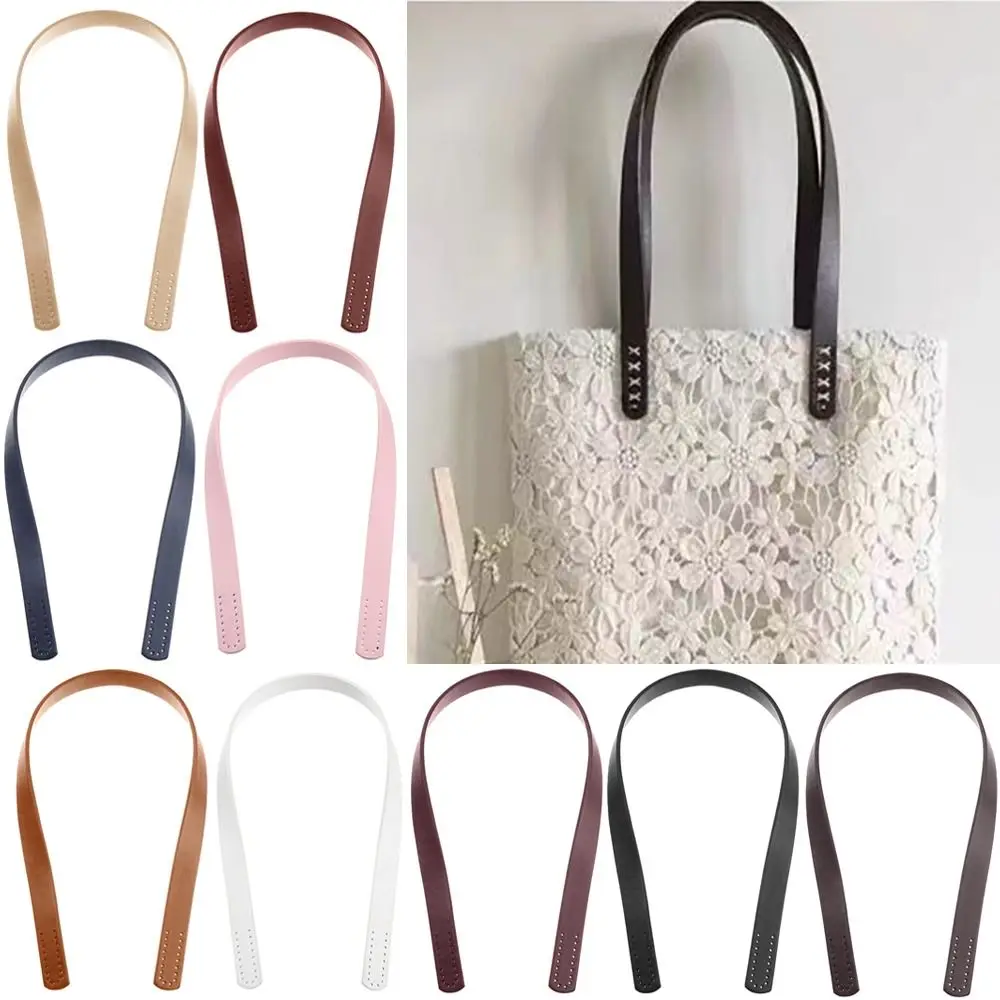 

2Pcs PU Leather Shoulder Bag Strap Women Girls Bag Handles DIY Replacement Handle For Handbag Belt Bag Accessory