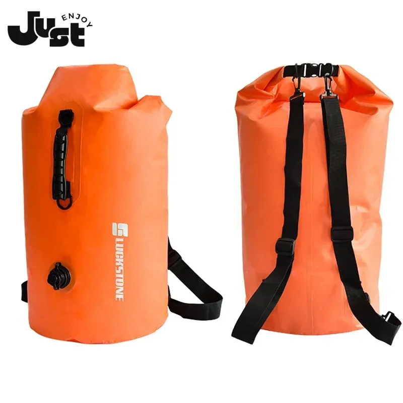 25-60L Professional Backpack IPX7 Waterproof Swimming Bag Inflatable Snorkeling Rafting Drifting Diving Dry Bag Floating Sack