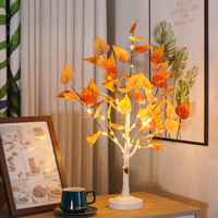 USB plug desk lamp for bedroom side dining table bar decoration Plant bonsai lamp Christmas gifts led night light art Mood light