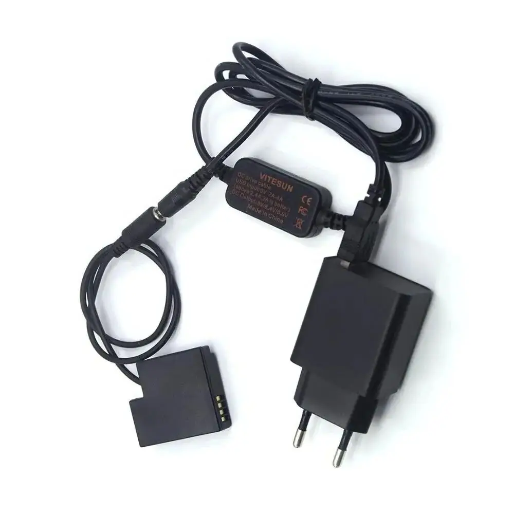 DMW DCC15 DC Coupler BLH7E BLH7 Dummy Battery&18W Charger&USB Power Cable for Panasonic DMC-GM1 GM5 GF7 GF8 GF9 LX10 LX15 GF9XGK