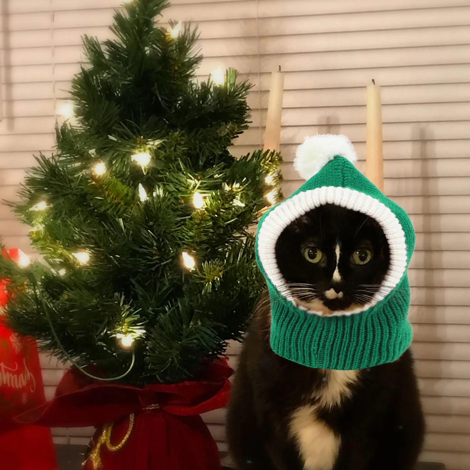 

1Pcs Pet Hat Decorative Woolen Yarn Halloween Christmas Dog Cat Cosplay Costume Party Headgear Pet Halloween Hat