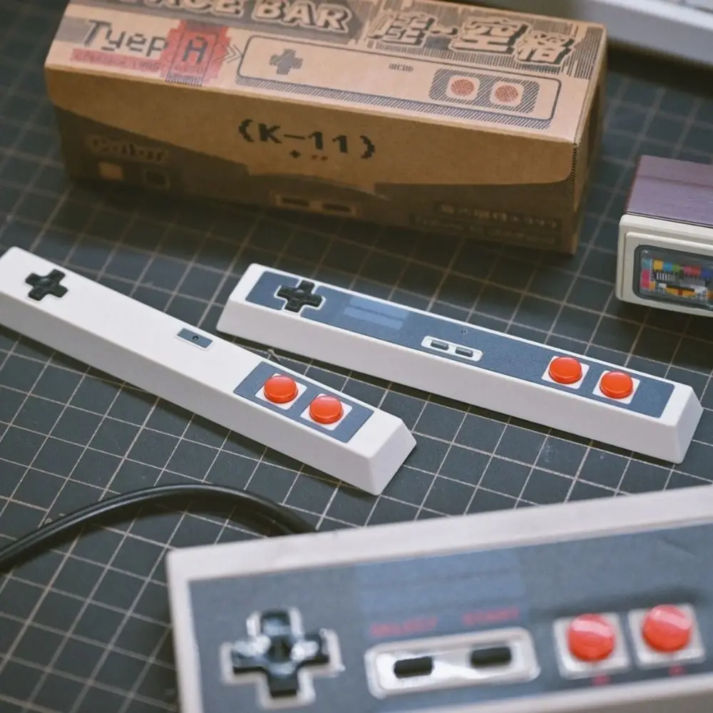 Game Controller Style Retro Spacebar Keycaps Arrow Keys Vintage Spacebar Keyboard Cap AB Cross Axis Mechanical Keyboard Keycap