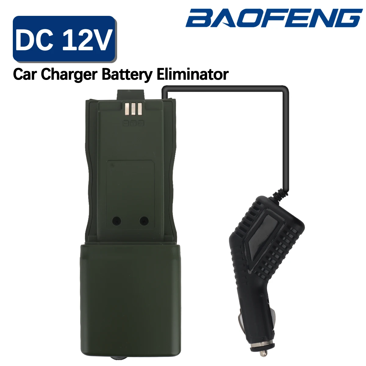 BAOFENG Battery Eliminator Car Charger Adapter For BaoFeng AR-152 Radio Walkie Talkie Accessories Replacemnet