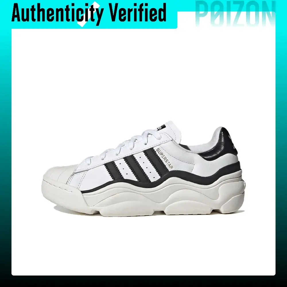 Adidas Originals Superstar Millencon Casual Shoes Women's Low-top White/Black HQ9018