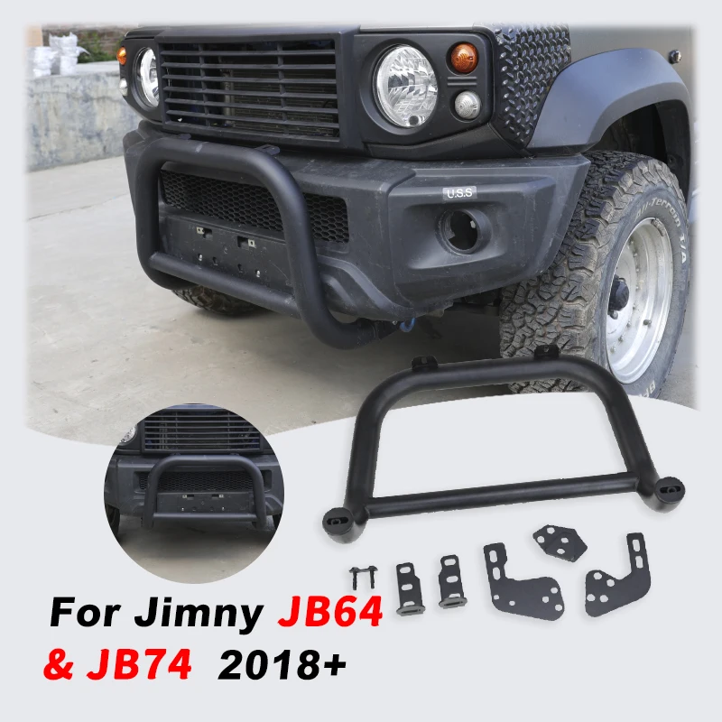 Front small Bull Bar Bumper Steel for Suzuki Jimny JB74 JB64  JB74w JB64w 2018- 2025 Sierra Bumper Bar 3/5 Door Jimny