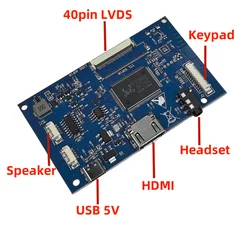 HDMI+Audio 40pin LCD Driver Controller Board Kit for Panel HJ080IA-01E EJ080NA-04C HE080IDW1 1024*768 android USB 5V