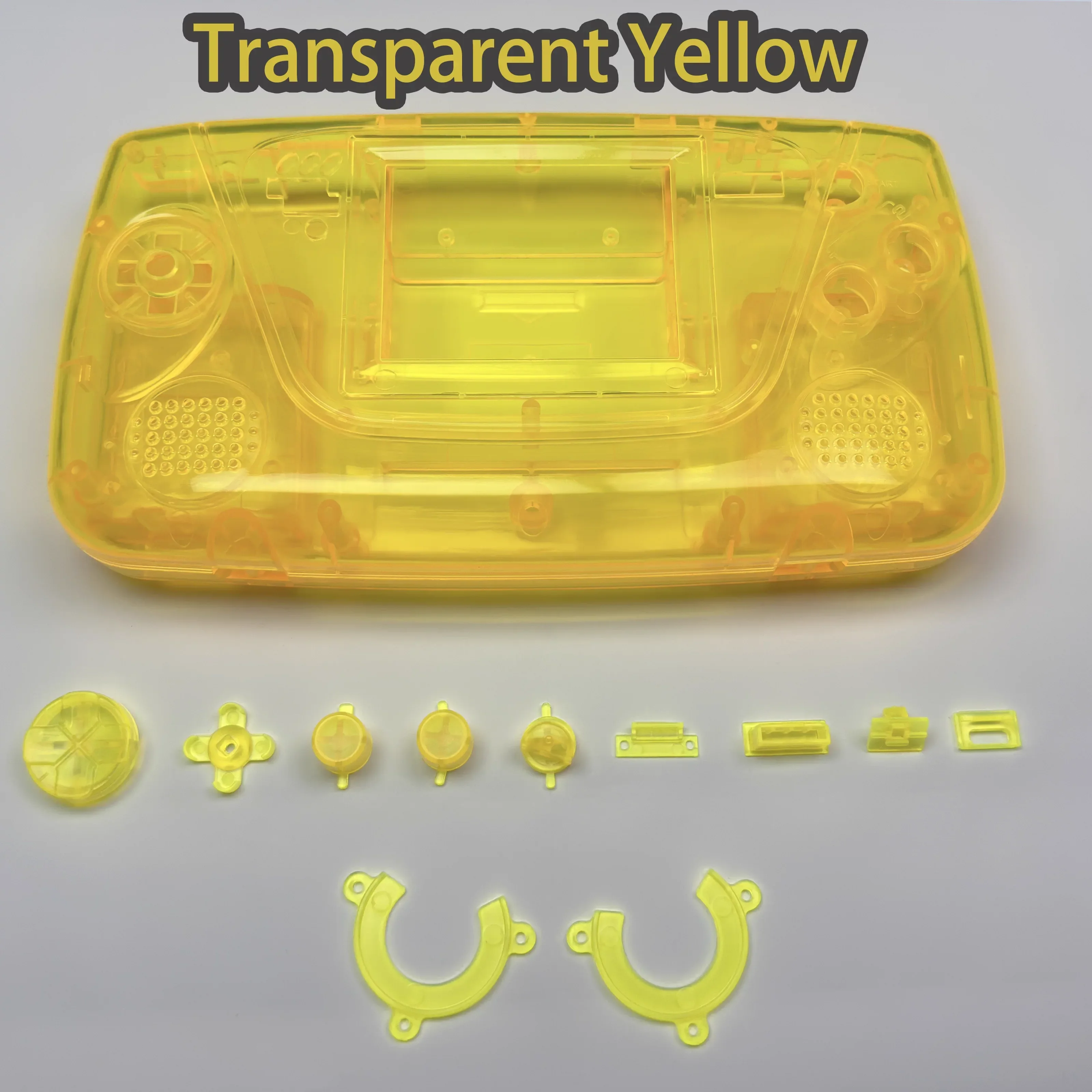 NEW for Game Gear GG Shell IPS Ready No-Cut | ABS Pro Housing with Hybrid Joystick D-Pad | Optional Battery Case Springs Kit