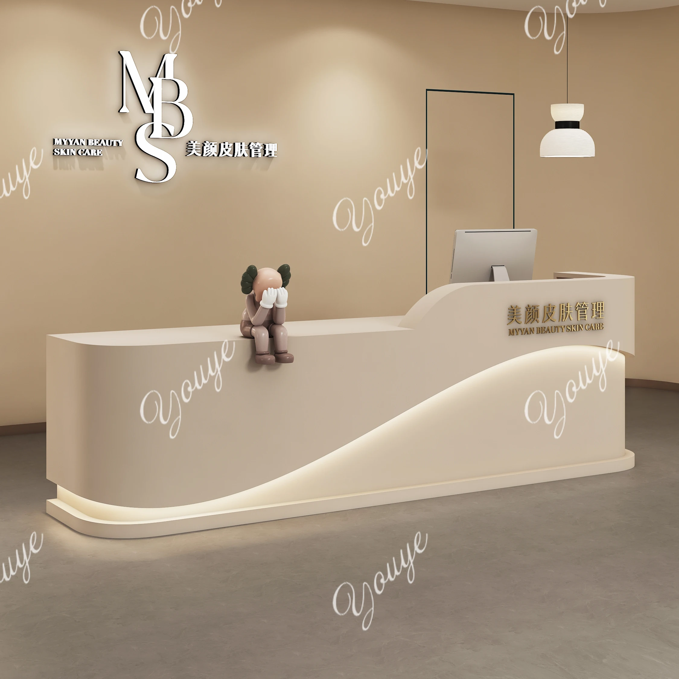 Checkout page Counter Modern simple clothing store Beauty salon Barber shop Training institution Dance room