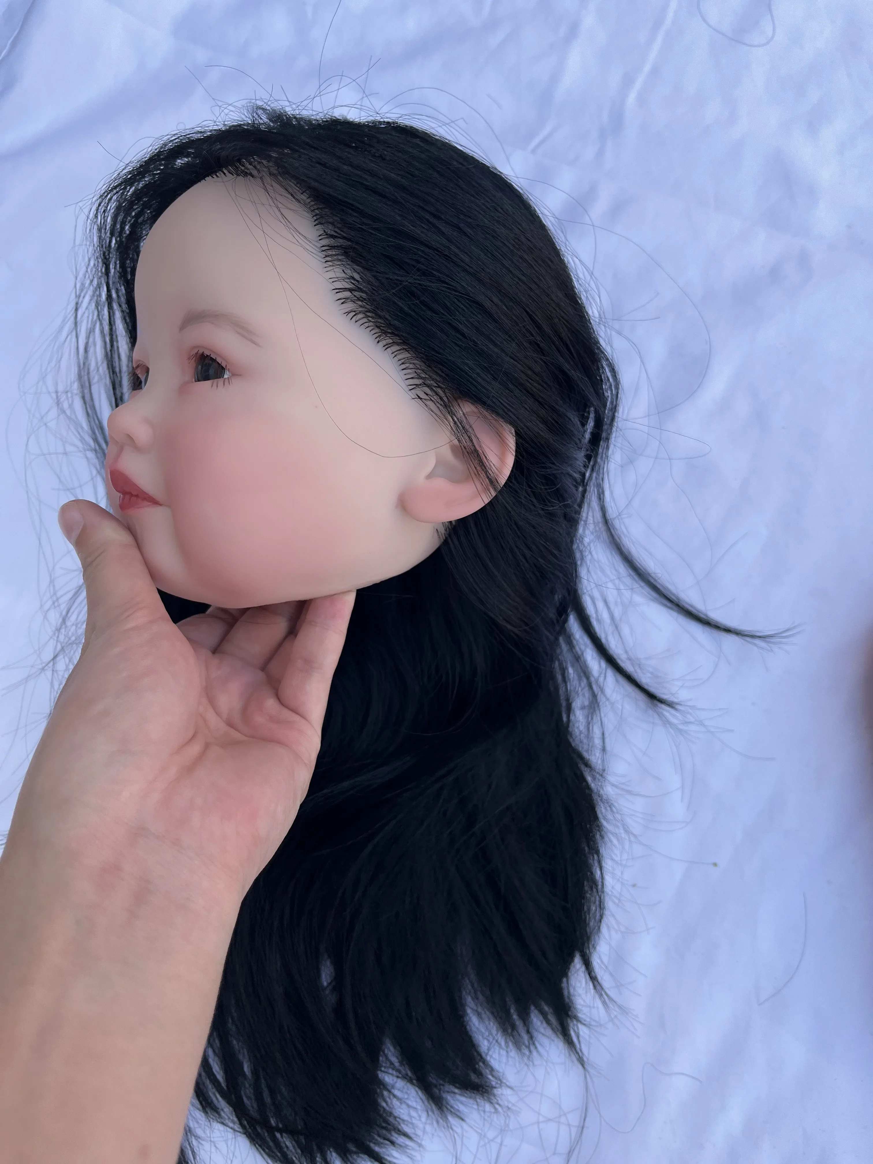 ชุดตุ๊กตาเด็กเกิดใหม่ Leonie ขนาด 32 นิ้ว ของ DLS Customized Limited Supply พร้อมผมปลูกด้วยมือ ชุด DIY พร้อมภาพถ่ายจริง ของขวัญคริสต์มาส