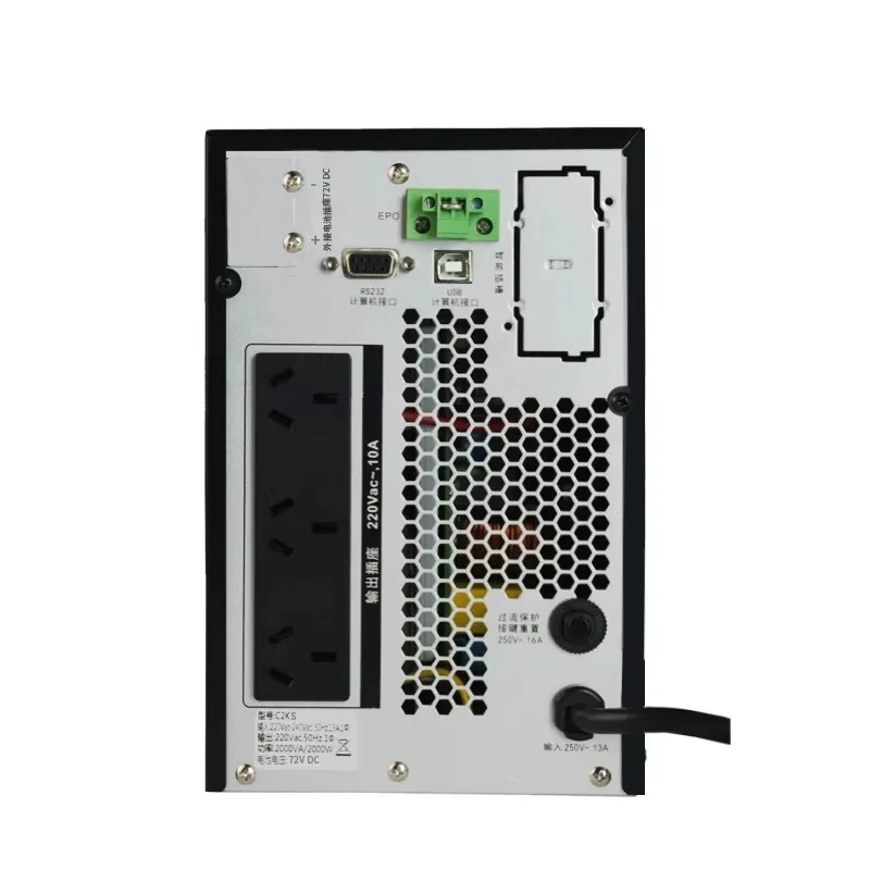 Smart Single Phase Online Double Conversion UPS 2KVA 110V 220V 2000W 2000VA 2 KVA Computer Uninterruptible Power Supplies (UPS)