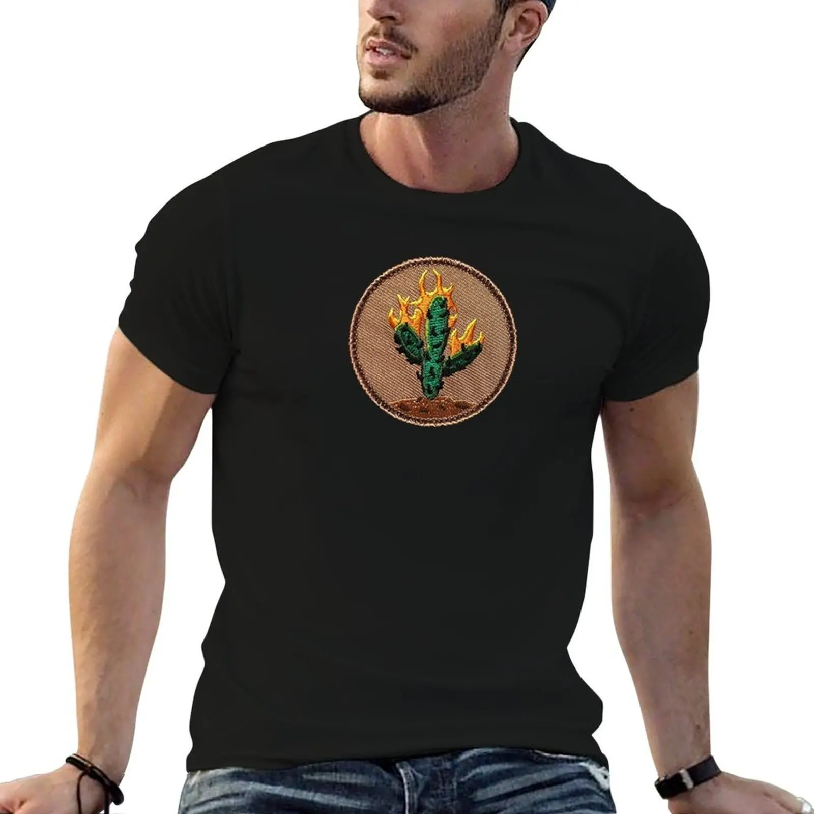 CACTUS LA FLAME T-Shirt clothes heavyweights mens graphic t-shirts anime