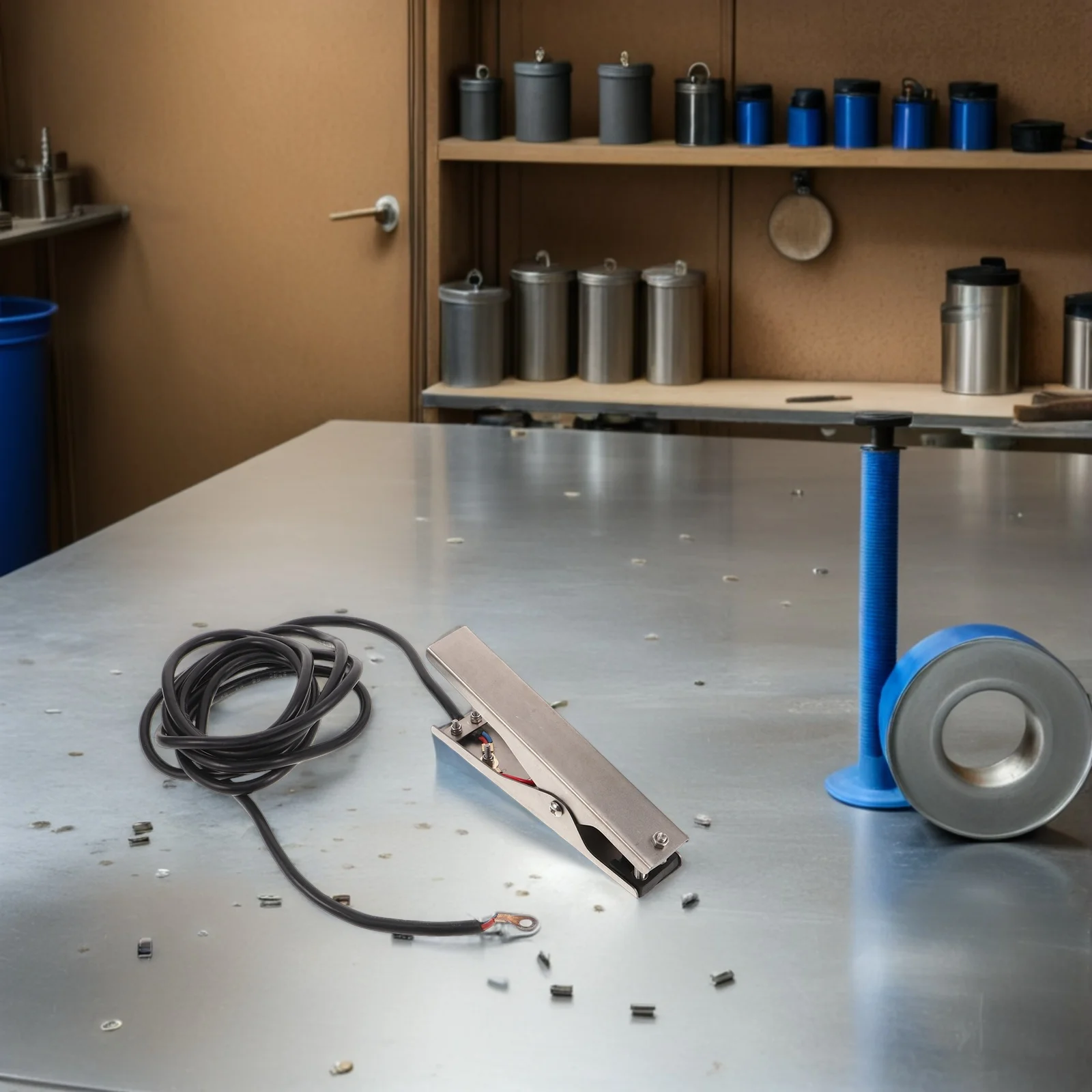 

Stainless Steel Static Electricity Grounding Clamp 3M Cable Gas Station Fuel Transfer Maintenance Petroleum Products Clamp