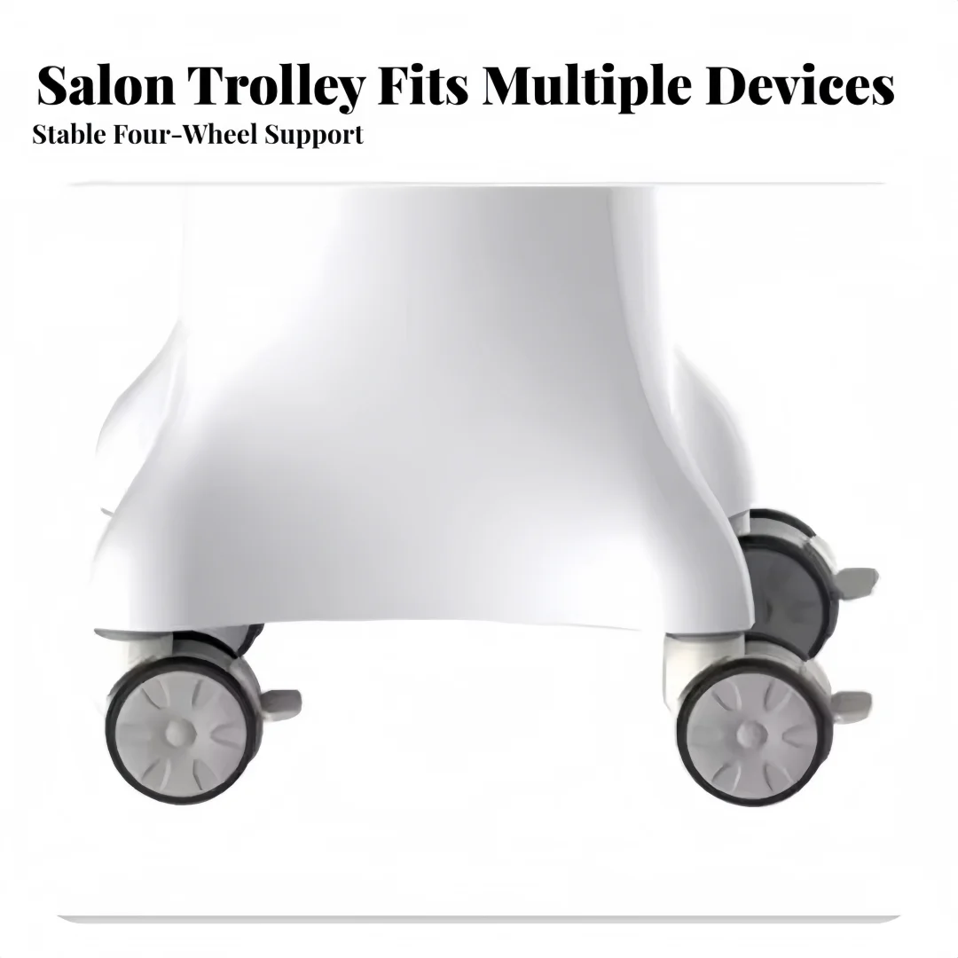 Medical Trolley With Lockable Wheels-Ultrasound Imaging Scanner Vehicle Storage Cart 36*28cm Panel Mobile Dental Cart For Clinic - view 6