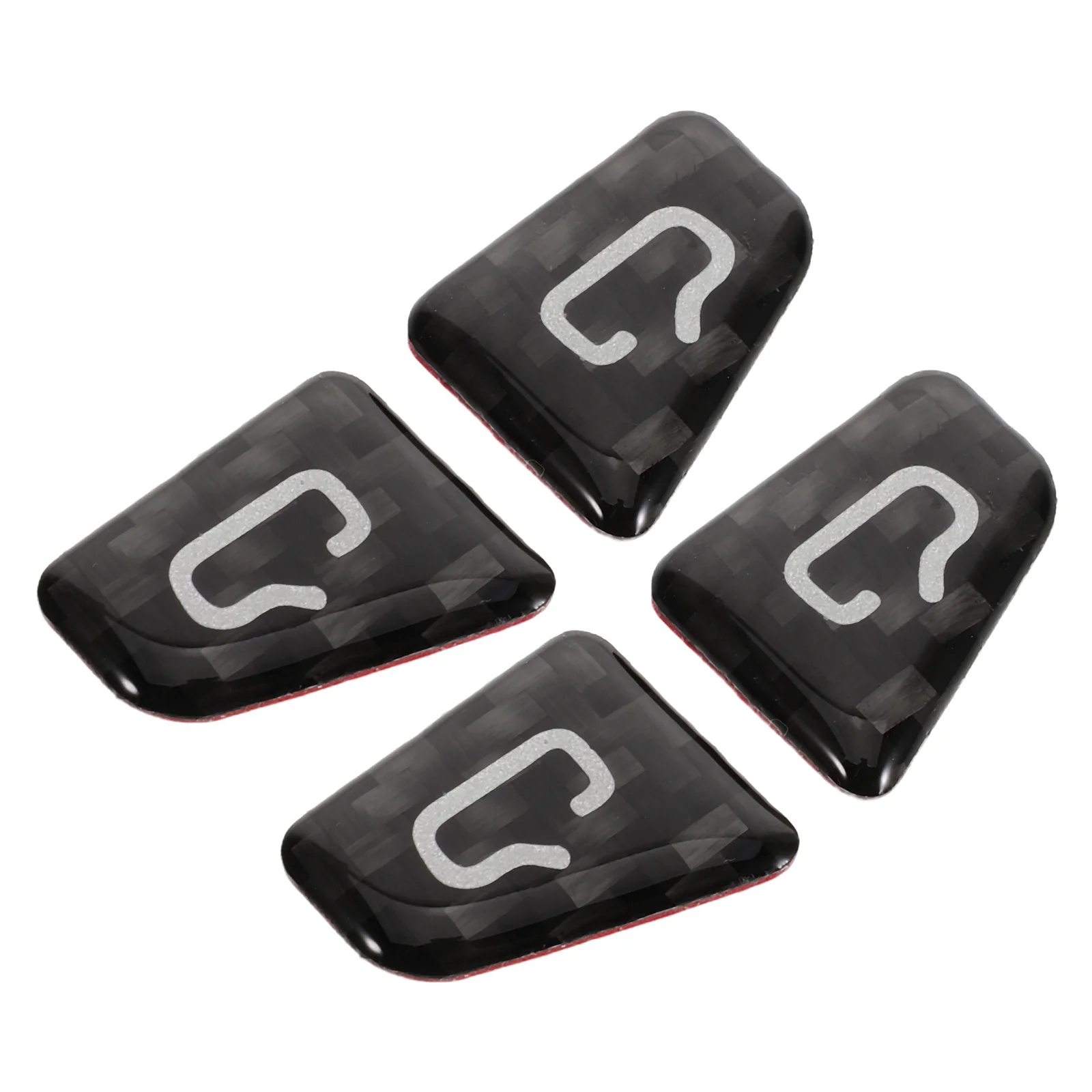 Red Car Door Lock Sticker Interior Door Window Switch Covers Precision Cut Vehicle Interior Accessories Car Window Button