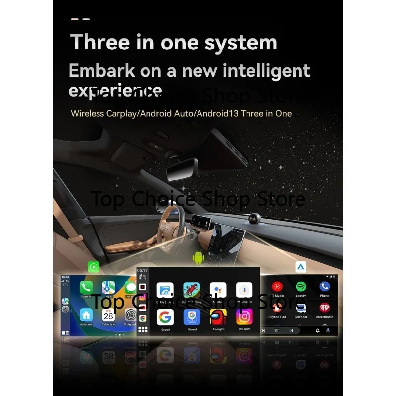Portable 4G Android AI Carplay Smart Box OTA Update Wireless Adapter For Vehicle Multimedia Playback