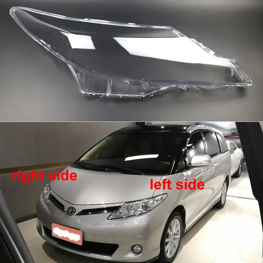 

For Toyota Previa 2009-2015 Front Headlamp Cover Headlight Shell Transparent Lens Replace Original Lampshade Plexiglass