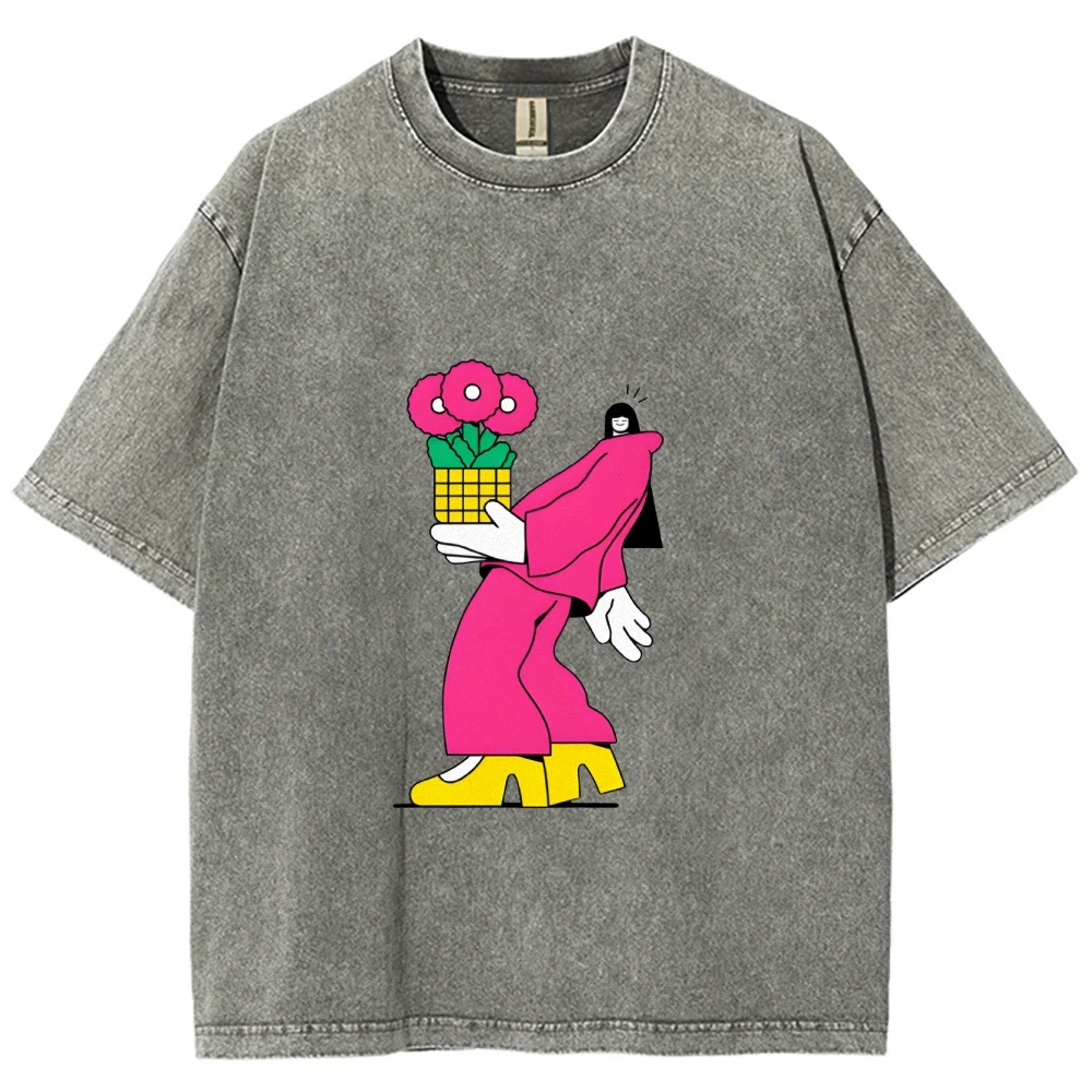 

Women's Y2K Graphic Tops Customscool Unisex Fit Tee Soft Washed Cotton Casual Gym to Hangout Everyday Wear