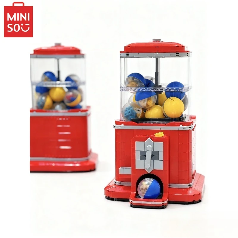 MINISO 1343 قطعة Diseny النمط الكلاسيكي 21358 آلة بيع مجموعة اللبنات عملة تعمل لعب لعبة الطوب فتاة صبي الهدايا