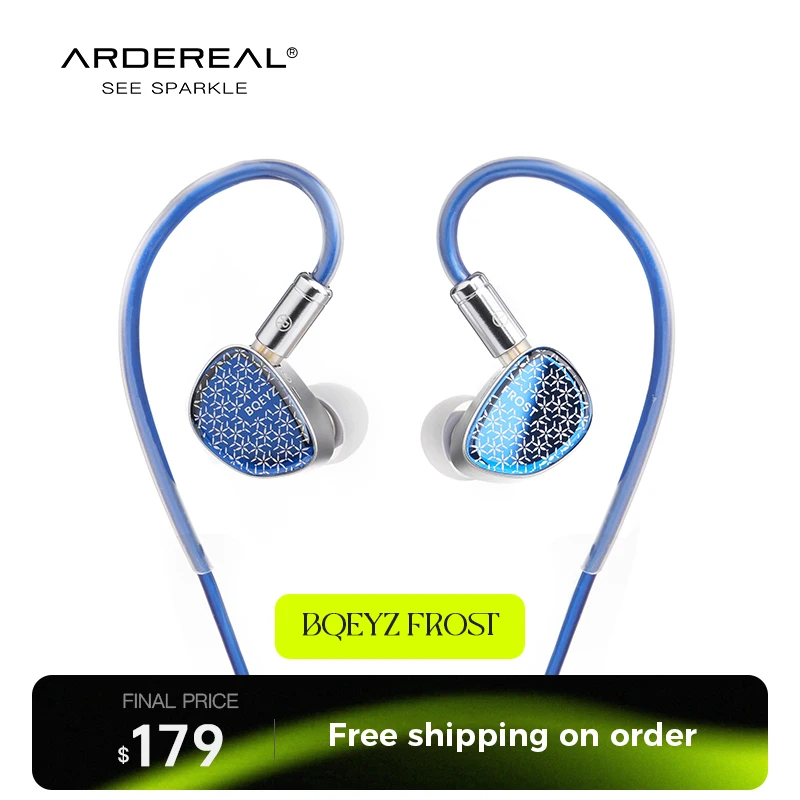 

BQEYZ Frost in-Ear Monitor Earphones 1DD + 1Planar Driver IEM earphones HiFi Wired Earbuds with CNC Aluminum Shell