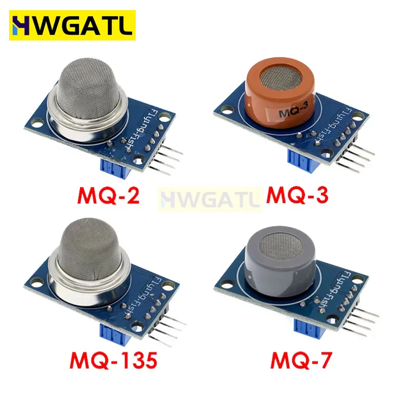 HWGATL MQ Series Sensors MQ135 MQ2 MQ3 MQ7 Detecting Gas Sensor Detector MQ-135 MQ-2 MQ-3 MQ-7 DIP