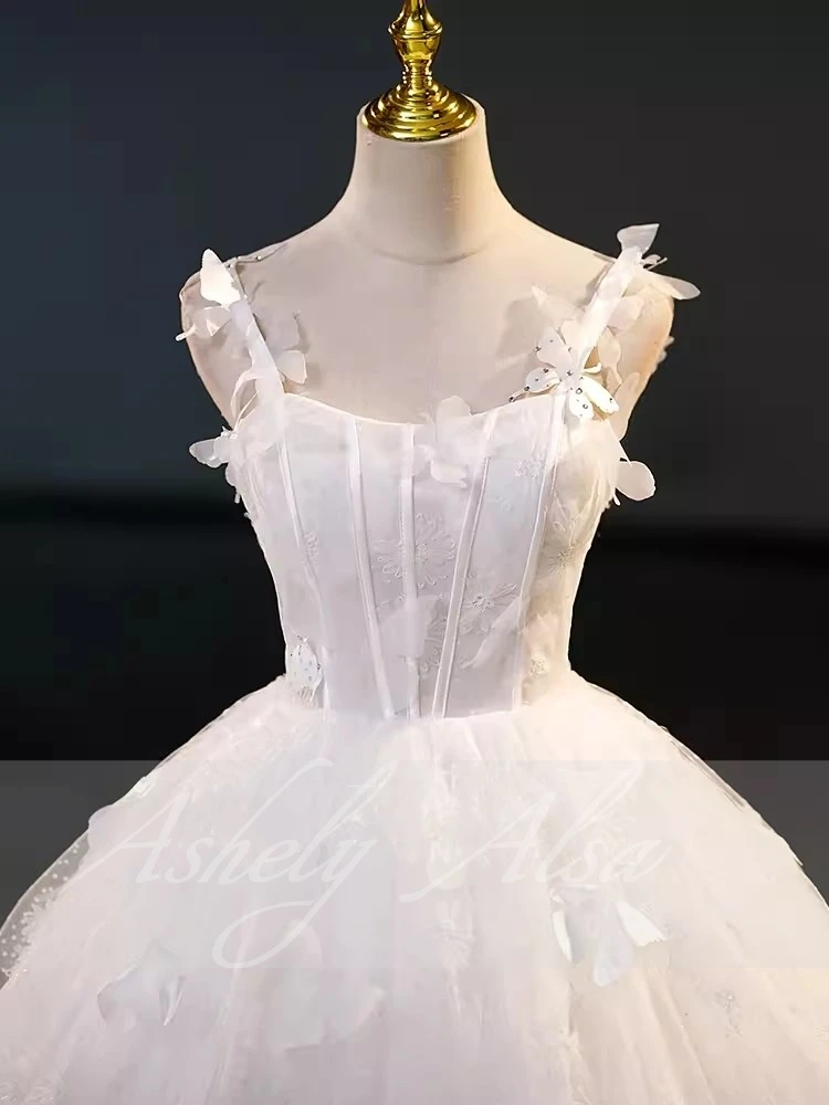 Robe de Quinceanera à fleurs pour femmes, robe de Rhà lacets, robe à bretelles spaghetti, robe de soirée d'anniversaire, robe de Rhblanche, Sweet 16e fille, image réelle