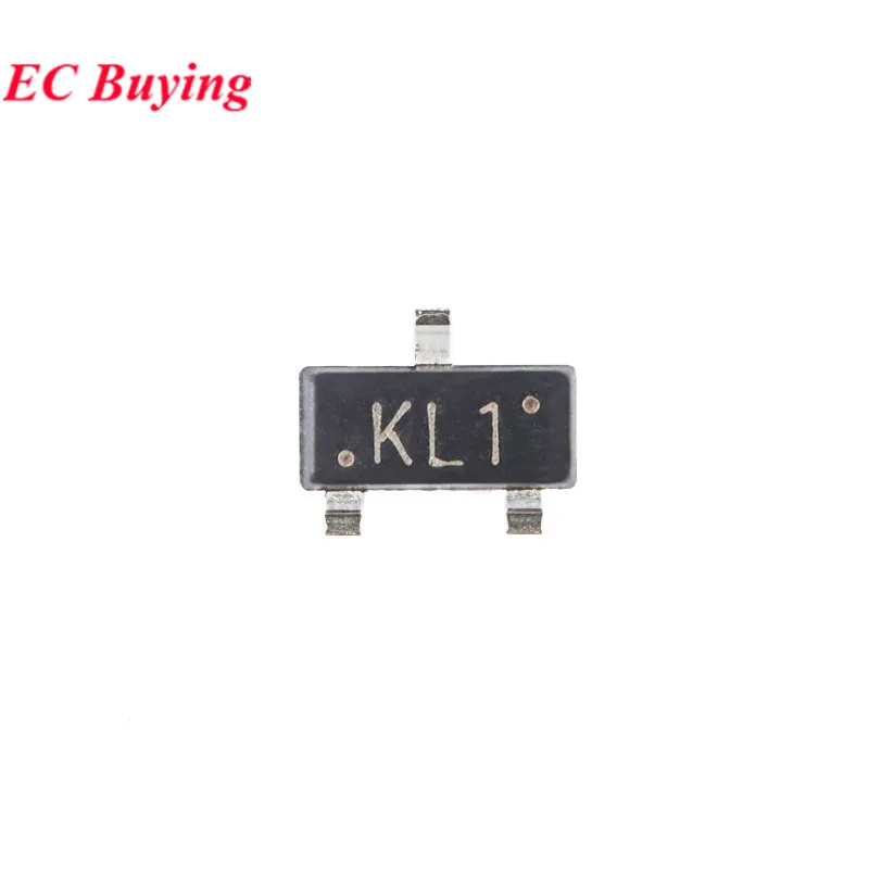 100pcs/lot BAT54 KL1 BAT54A KL2 BAT54C KL3 BAT54S KL4 SOT-23 0V/200mA SMD Schottky Diode Rectifier