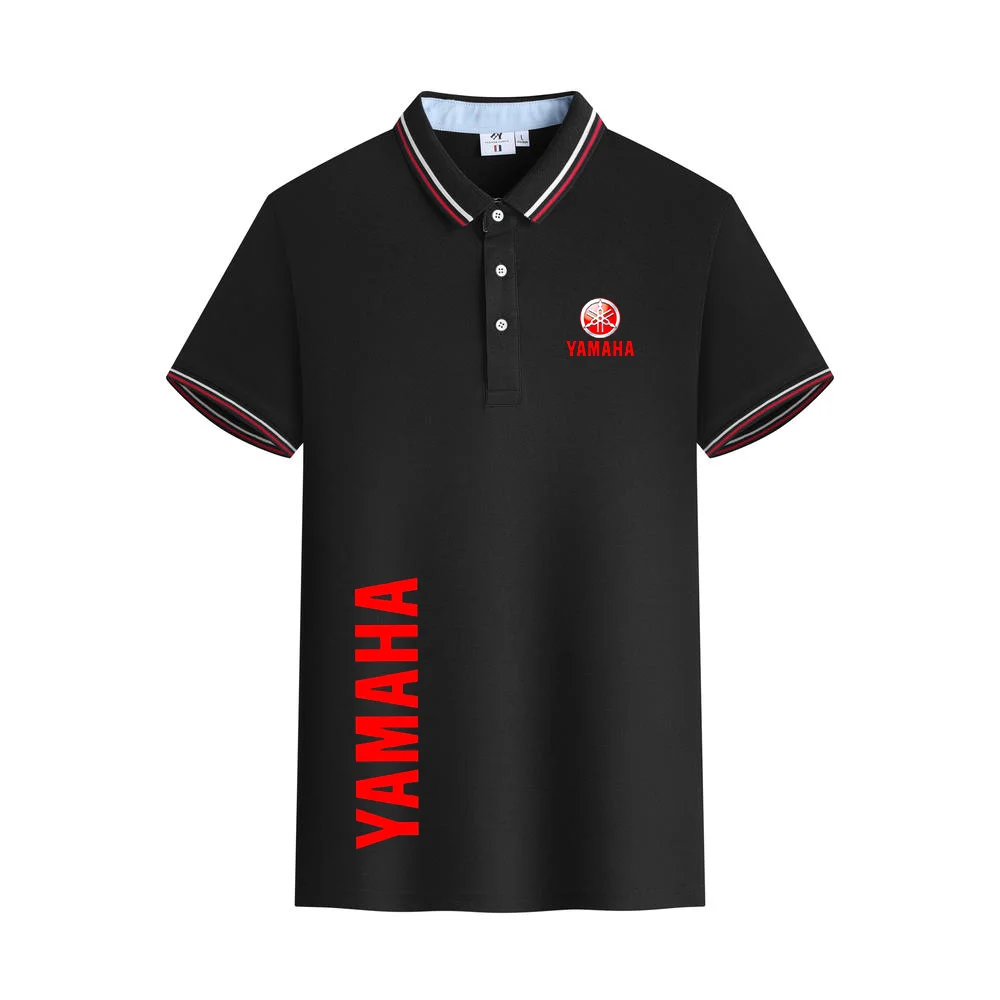 New Yamaha Racing Team Logo Men's Summer Short-sleeved Polo Shirt, 2026 New Men's Casual Top