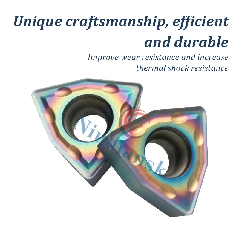 

DESKAR WCMX030208/040208 WCMT050308/06T308/080412-SF TF618 Лезвия U-сверла с ЧПУ Красочные жестокие сверлильные вставки из закаленной стали