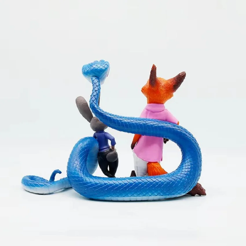 New Judy and Nick Zootopia 2 Movie Accessories Handmade Model Toy Snake Gary Anime Cartoon Fashion Car Desktop Ornament Gift