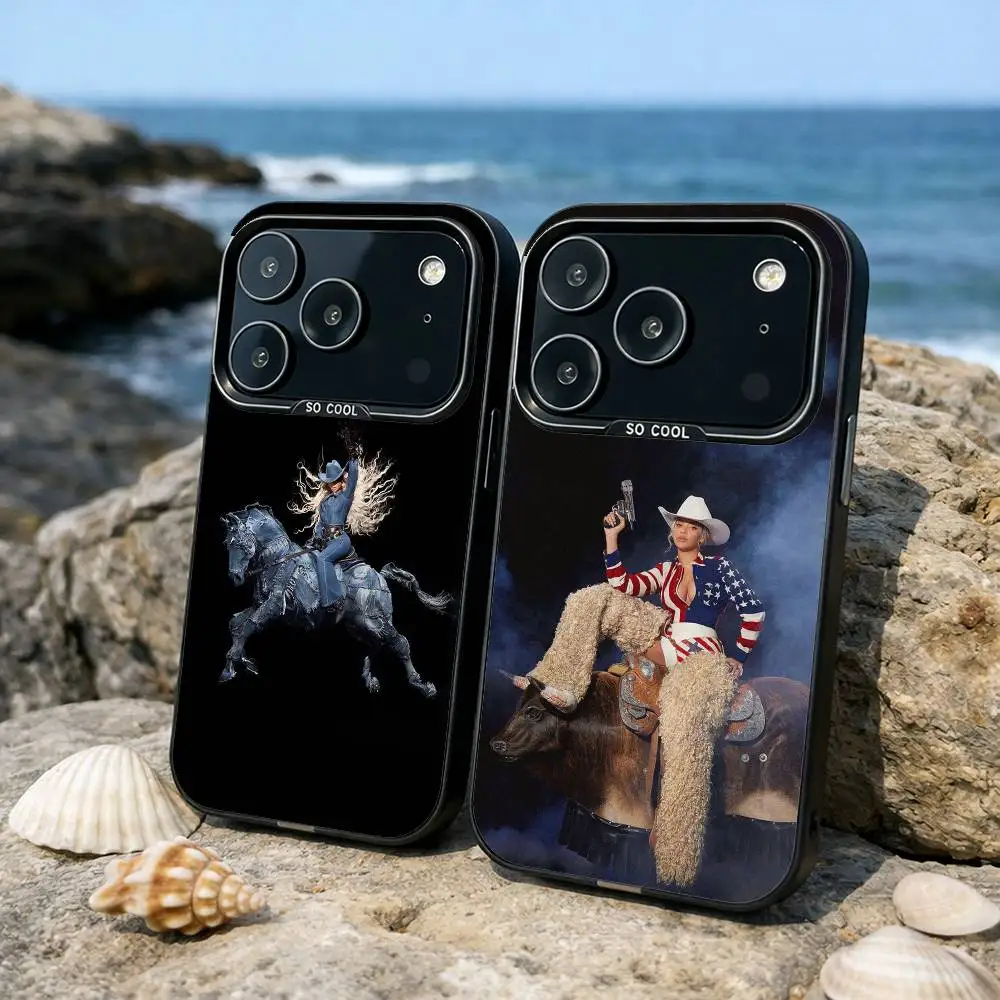 

B-Beyonce Lemonade Phone Case For iPhone17,16,15,14,13,12,11,Pro,MAX Gray Matte Silicone Black Cover