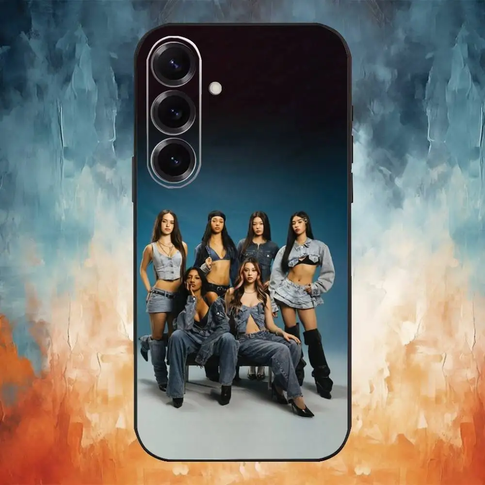 Hot Music K-KATSEYE Phone Case For Samsung Galaxy A73,A72,A71,A70,A53,A52,A51,Others Soft Black Cover #5