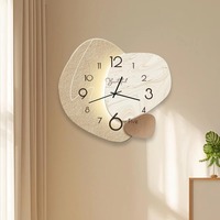 Modern Nordic Wall Painting Light Easy to Read High-end Digital Wall Clock Decorative Wall Hanging Clock Restaurant