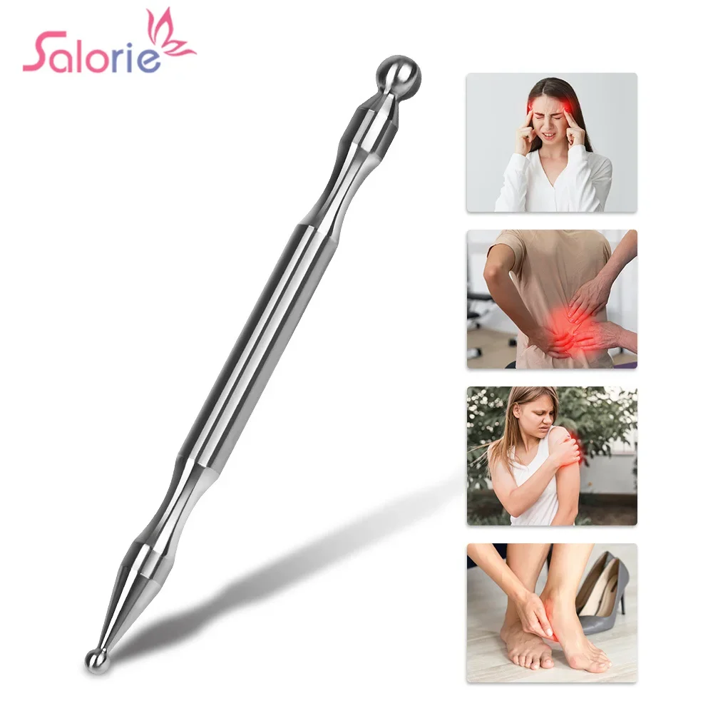 

Stainless Steel Manual Acupuncture Pen Trigger Pressure Point Massager Deep Tissue Massage Pen For Body Meridian Pain Relief