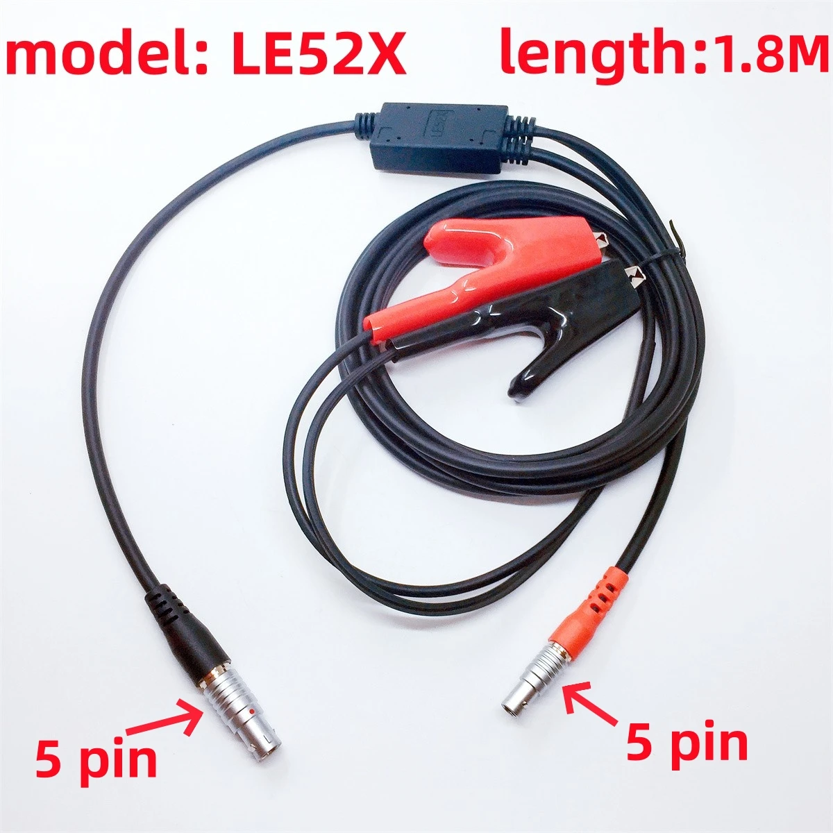 

Brand new cable LE52X for S82 S86 G1 G6 T3 Power Data cable for south GPS RTK GNSS cable 1B 5pin+0B 5pin+Clip