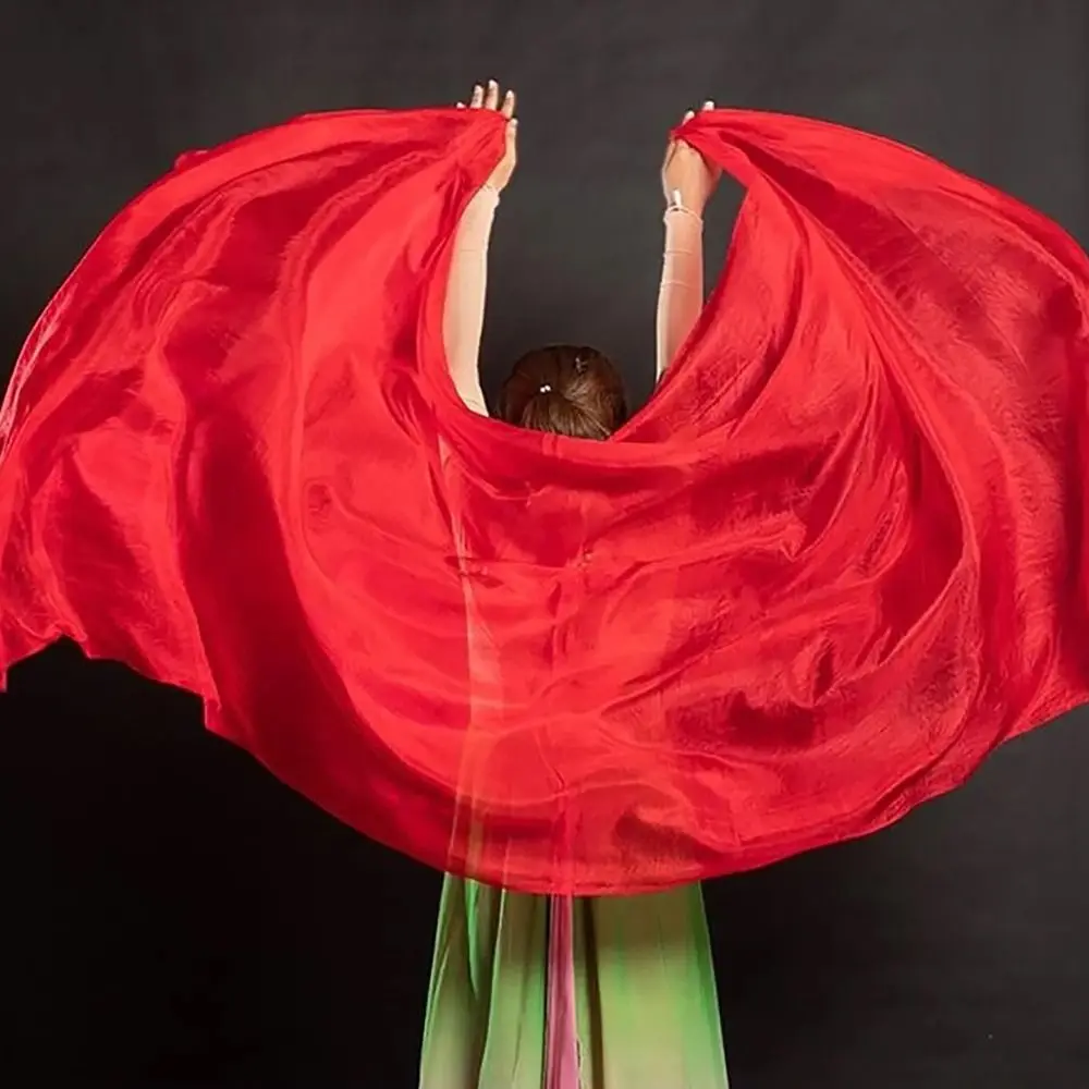 200cm x 80cm wydajność taniec jednolity kolor lekka tekstura welon szale damskie szalik akcesoria do kostiumów welony do tańca brzucha