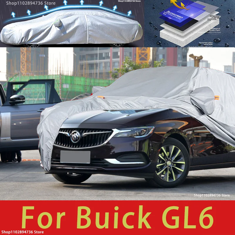 

For Buick Gl6 Outdoor Protection Full Car Covers Snow Cover Sunshade Waterproof Dustproof Exterior Car accessories