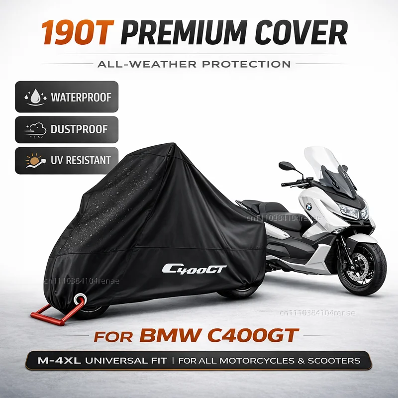 

For BMW C400GT C 400GT C400 GT 2019-2022 190T Scooter Cover Waterproof Dustproof UV Protection All Season
