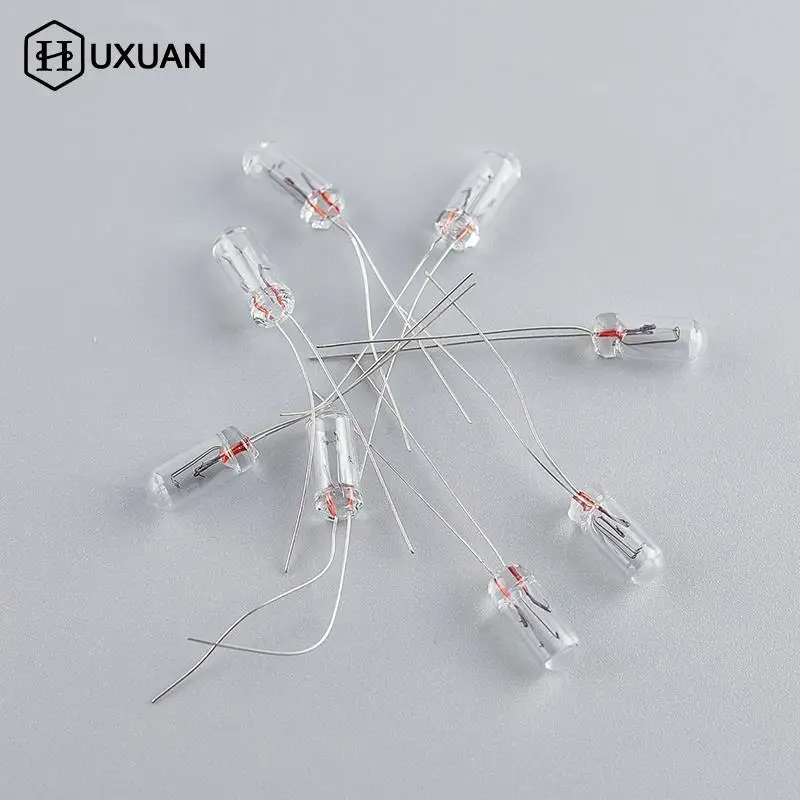 10pcs Miniature 0.07A 3mm 4mm 5mm 1.5V,3V,6V, 9V,12V, 24V Lamp Light Bulb Edison Incandescent Filament Rice