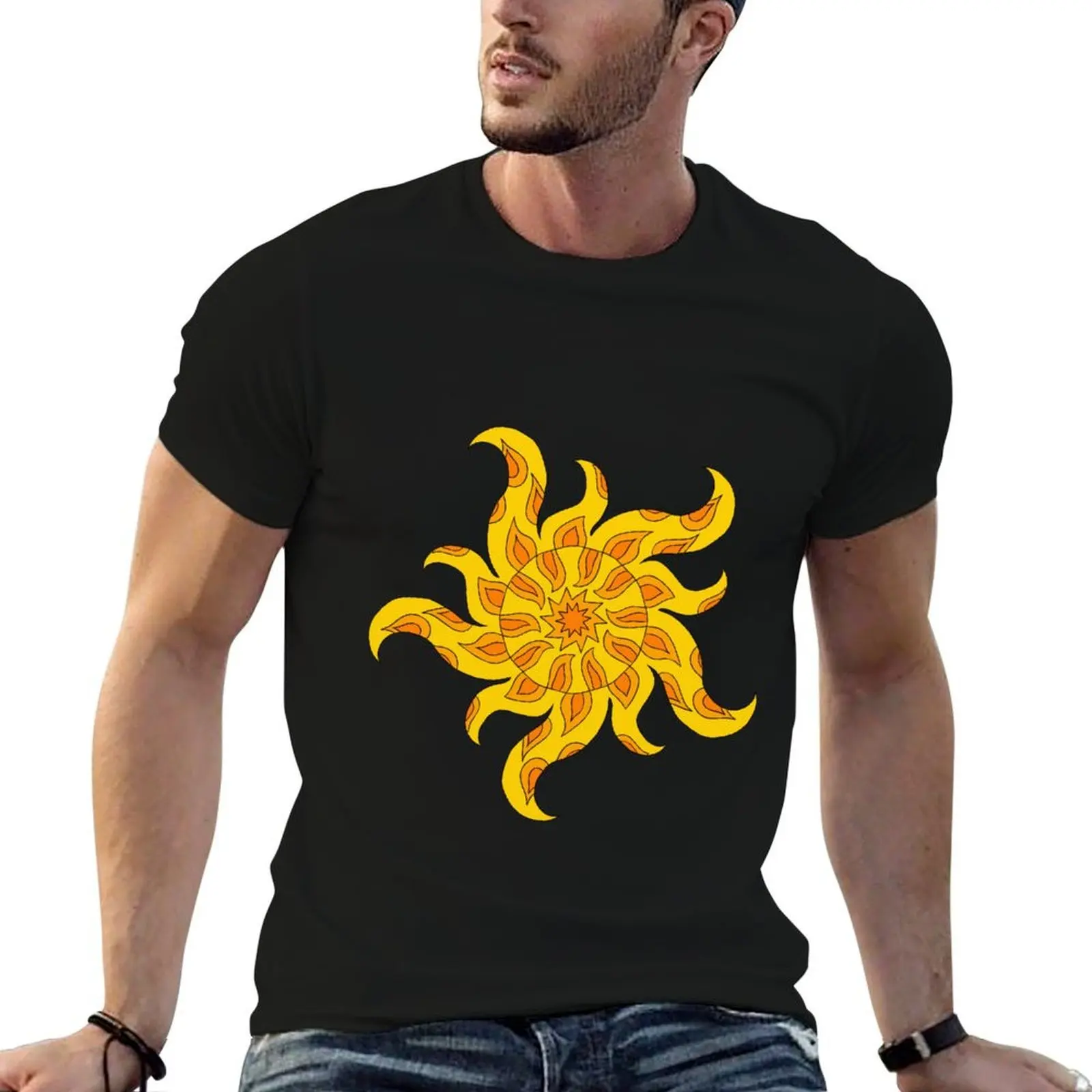 

sun in the sky T-Shirt t shirt for man 100 percent cotton t shirt man plain t shirts for man graphic funny T-shirt