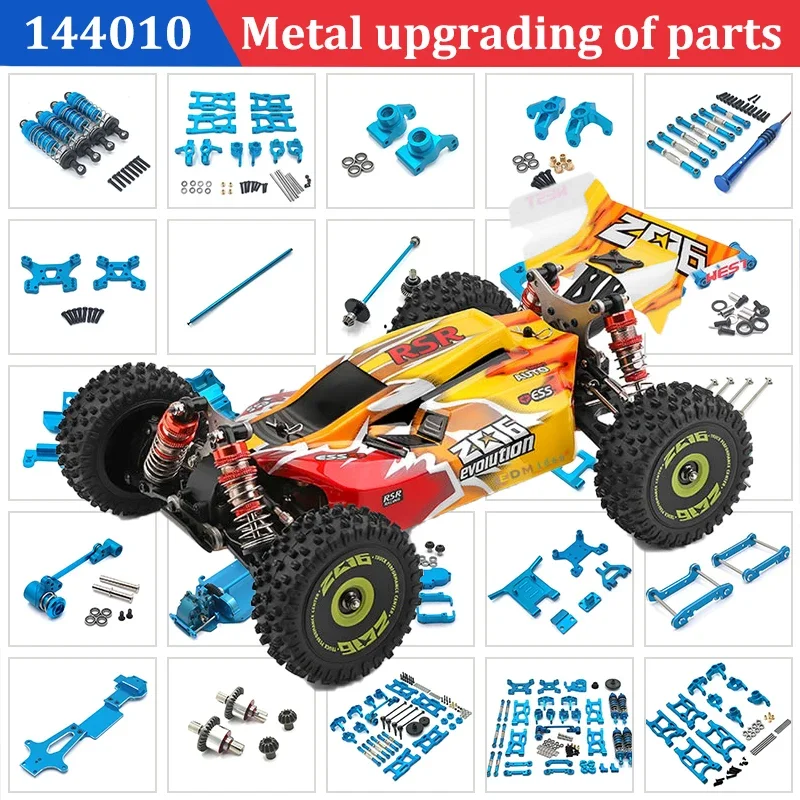 Upgrade Metal Steering Assembly for Wltoys 144010 144001 144002 124016 127017 124018 124019 LC 1/14 RC Car Parts Car Accessories