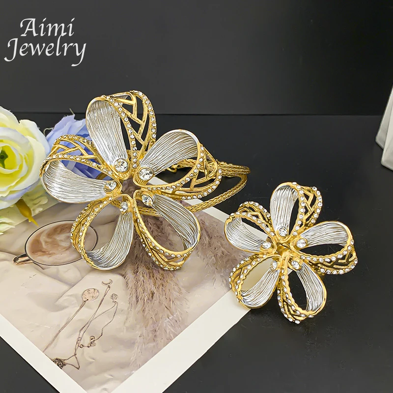 

Оригинальный набор украшений из Дубая с позолотой 18K для женщин: изысканное итальянское колье, серьги, браслет, кольцо, подарки для свадьбы и вечеринок.