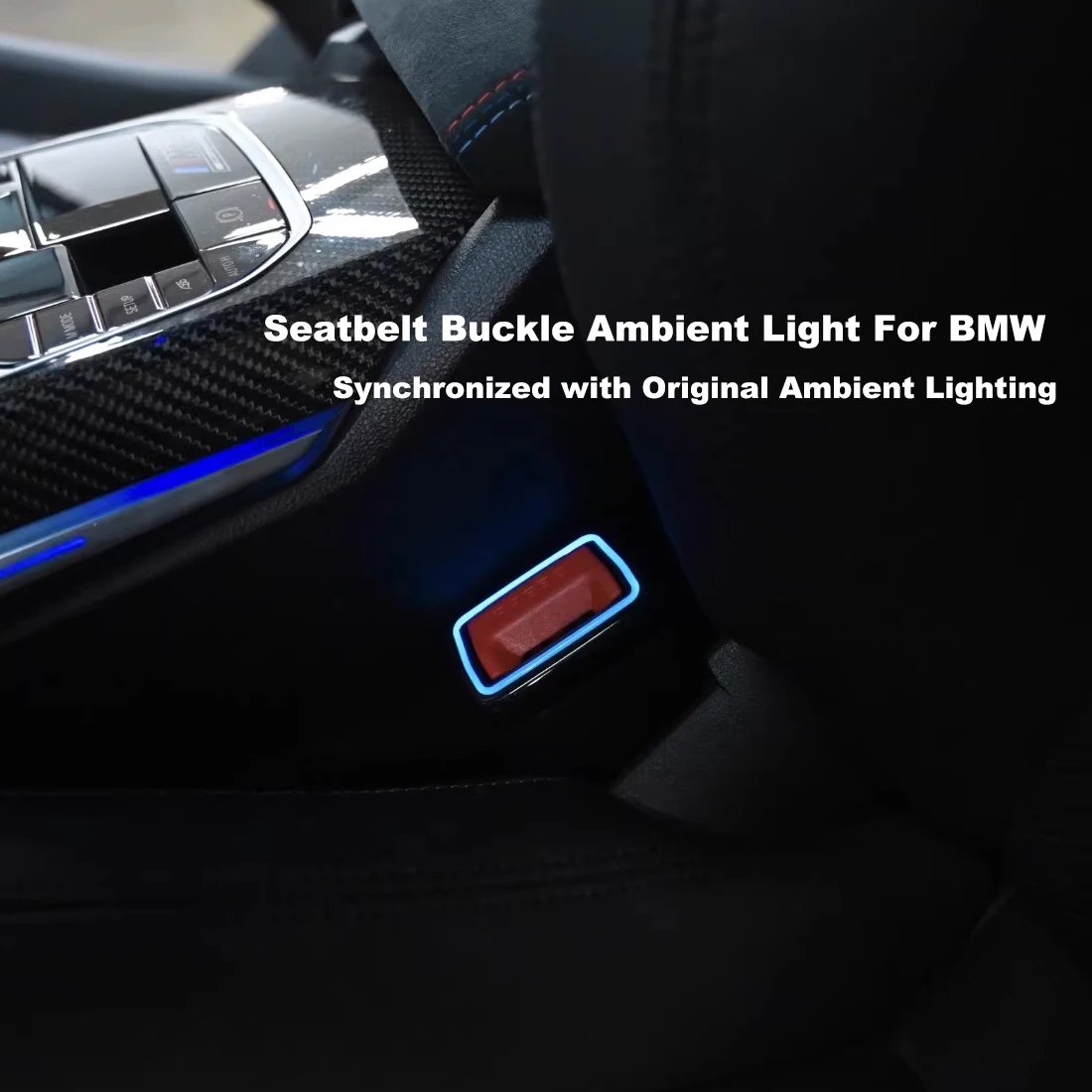 

Лампа-индикатор для пряжки ремня безопасности BMW серий 2/3/4/5/6GT/7/X3/X4/X5/X6/X7 G20 G05 G30 G01 G02 G60 G70 G32 G12 с функцией Ambient Sync