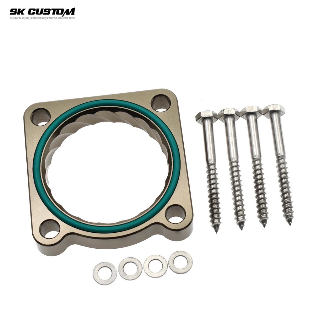 

Gold Aluminum Throttle Body Spacer Kit for Land Rover Freelander 2.0T 60mm Throttle Body