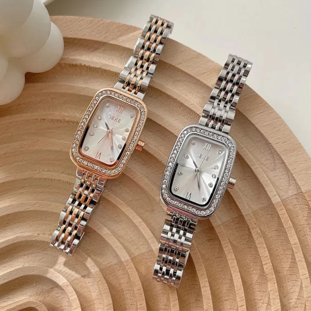 

New Fashion Gold Watches Women Luxury Square Wrist Watches Ladies Quartz Watch Clock Montre Femme